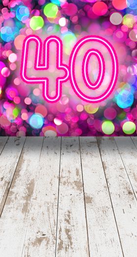 tło fotograficzne urodzinowe 40